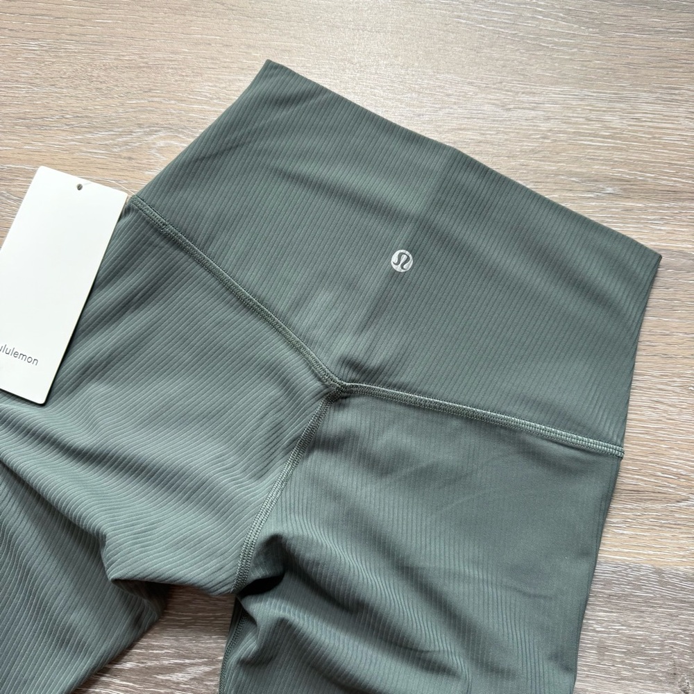 Lululemon Align Ribbed 25” Pant - Dark Forest - Picture 3 of 7